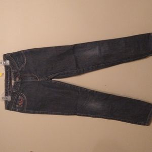 Arizona Jeans Girls Size 7 Purple & Silver Stitching & Beads